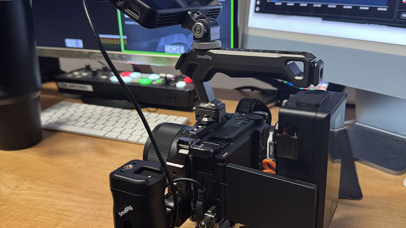 Sasa Live's multi-camera recording rig set up on location